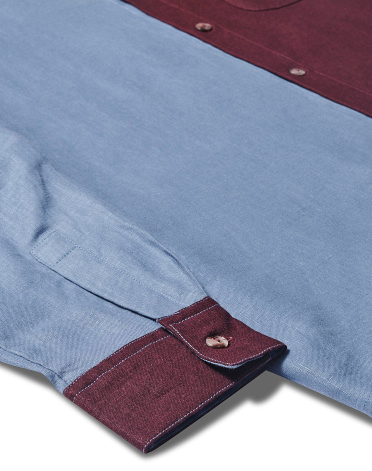 Two-Tone Blue/Maroon