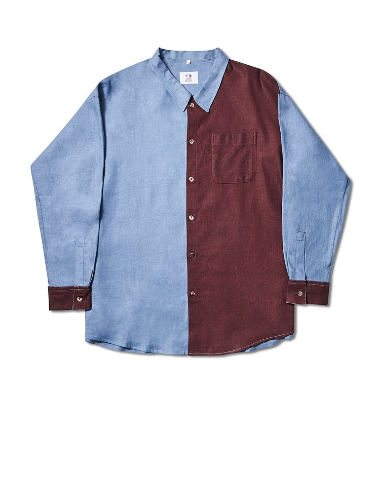 Two-Tone Blue/Maroon