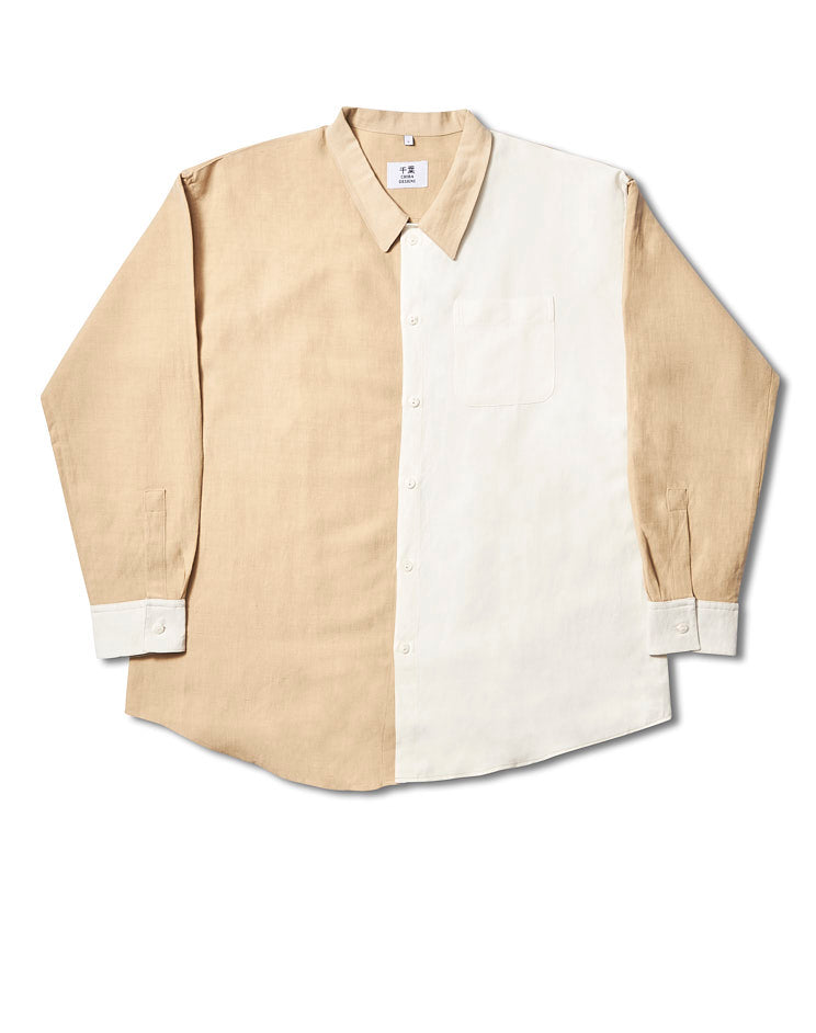 Two-Tone Tan/White